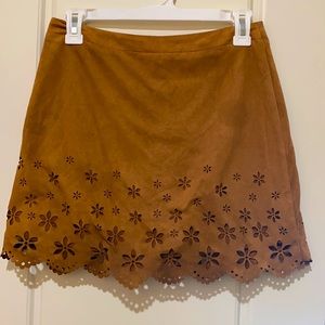 brown skirt